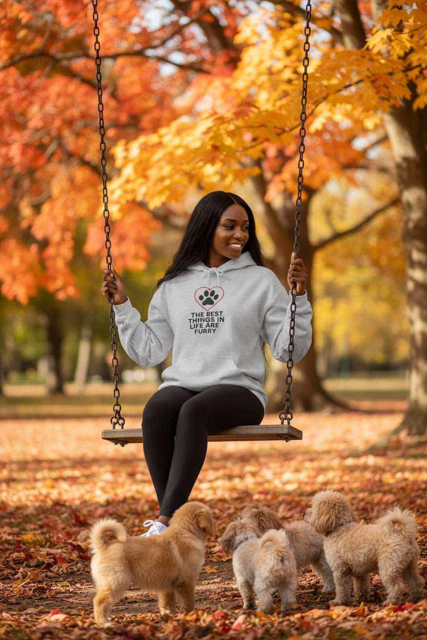 Best Things in Life Are Furry Hoodie – Cozy Dog & Cat Lover Sweatshirt Gift - WJMAPPAREL.COM