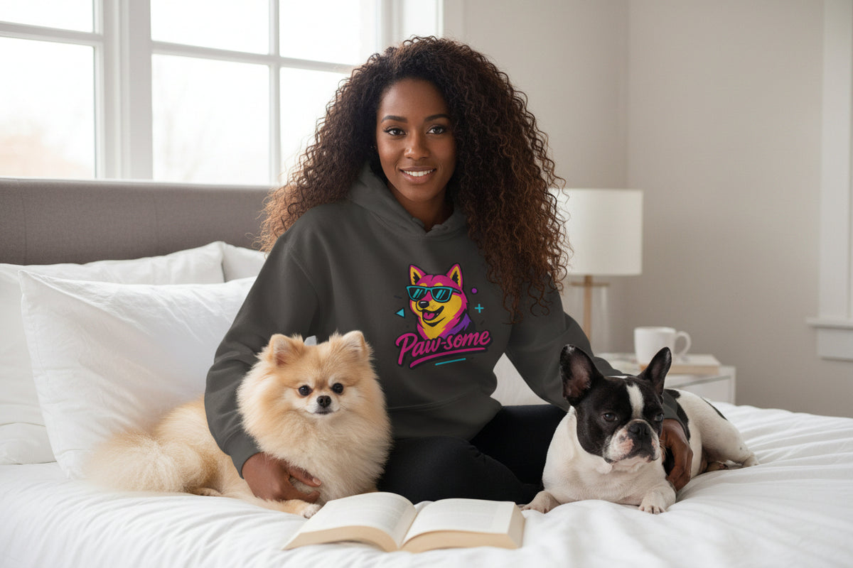 Paw-some Neon Dog Hoodie