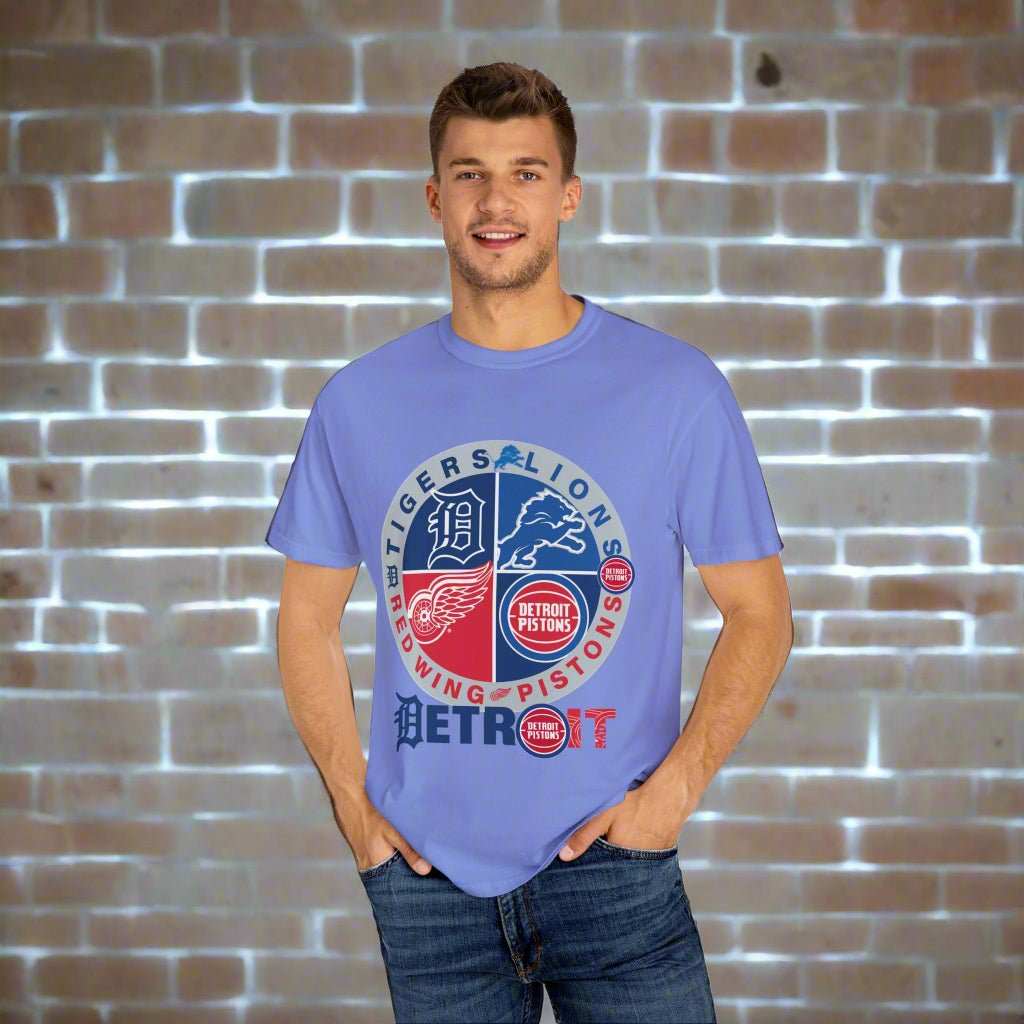 Detroit Sports 4 Team T-Shirt – Detroit Fan Gift Tee for True Supporters - WJMAPPAREL.COM