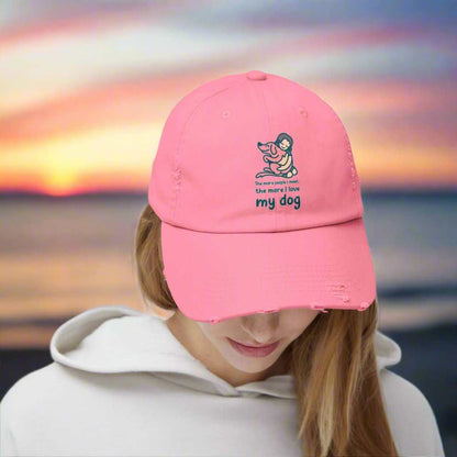 Love My Dog Dad Hat – Cute Dog Lover Adjustable Cap Gift - WJMAPPAREL.COM