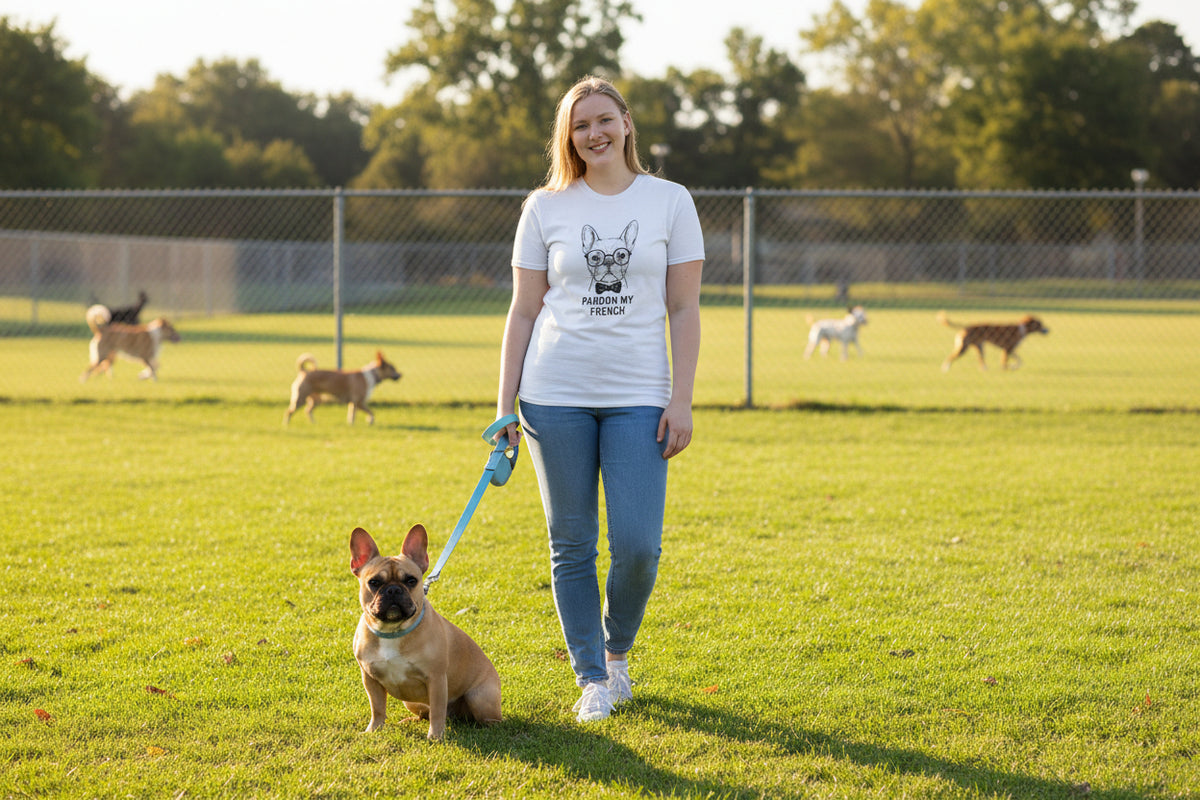 French Bulldog with Glasses T-Shirt
