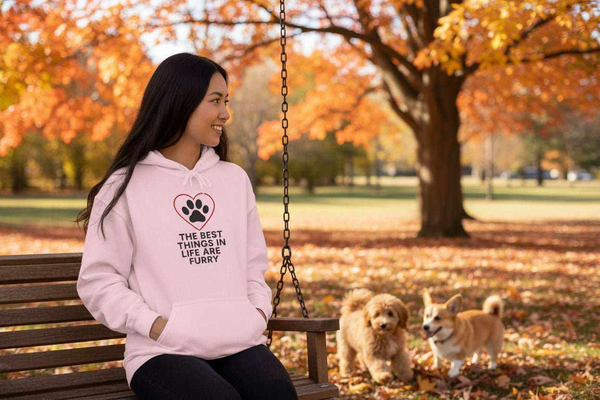 Best Things in Life Are Furry Hoodie – Cozy Dog & Cat Lover Sweatshirt Gift - WJMAPPAREL.COM
