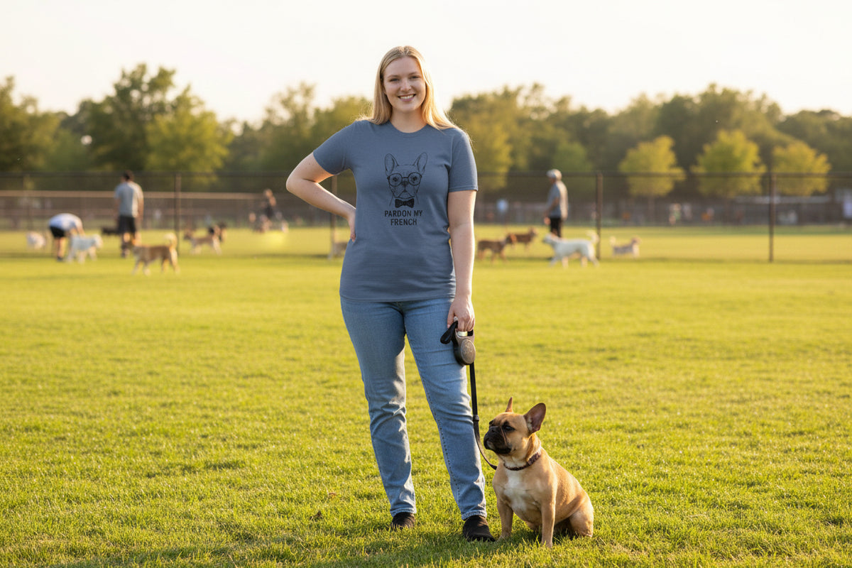 French Bulldog with Glasses T-Shirt