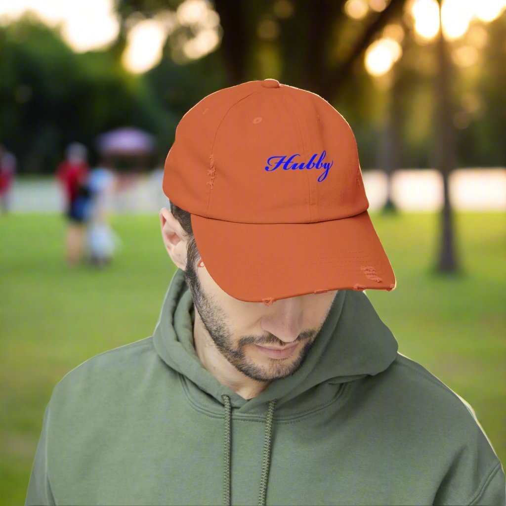 Hubby Dad Hat – Cute Husband Adjustable Cap Anniversary Gift - WJMAPPAREL.COM