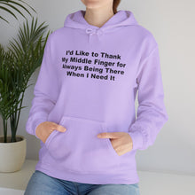 Middle Finger Being There Hoodie