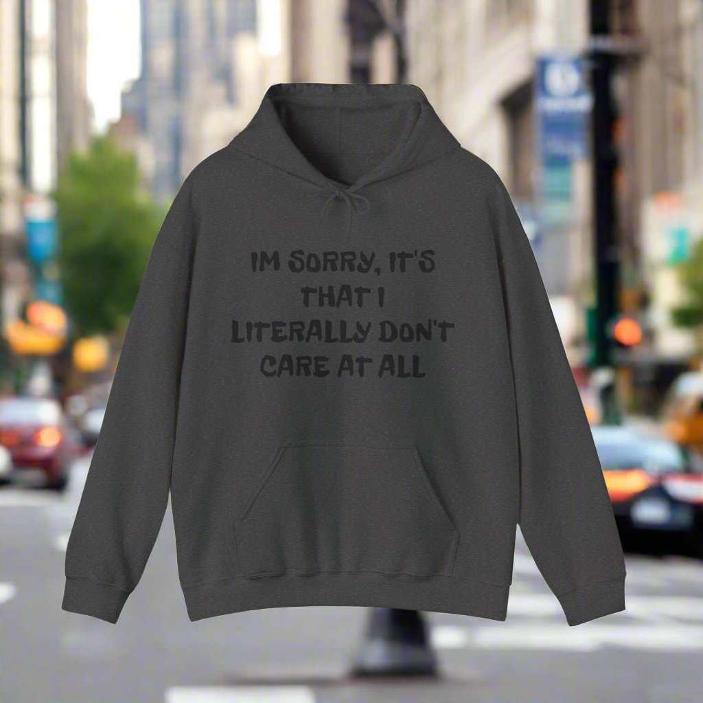 Don’t Care At All Hoodie – Funny Sarcastic Graphic Sweatshirt Gift - WJMAPPAREL.COM
