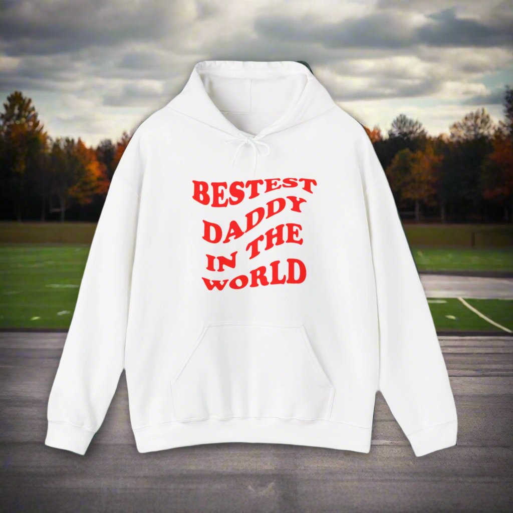 Bestest Daddy In The World Hoodie Red