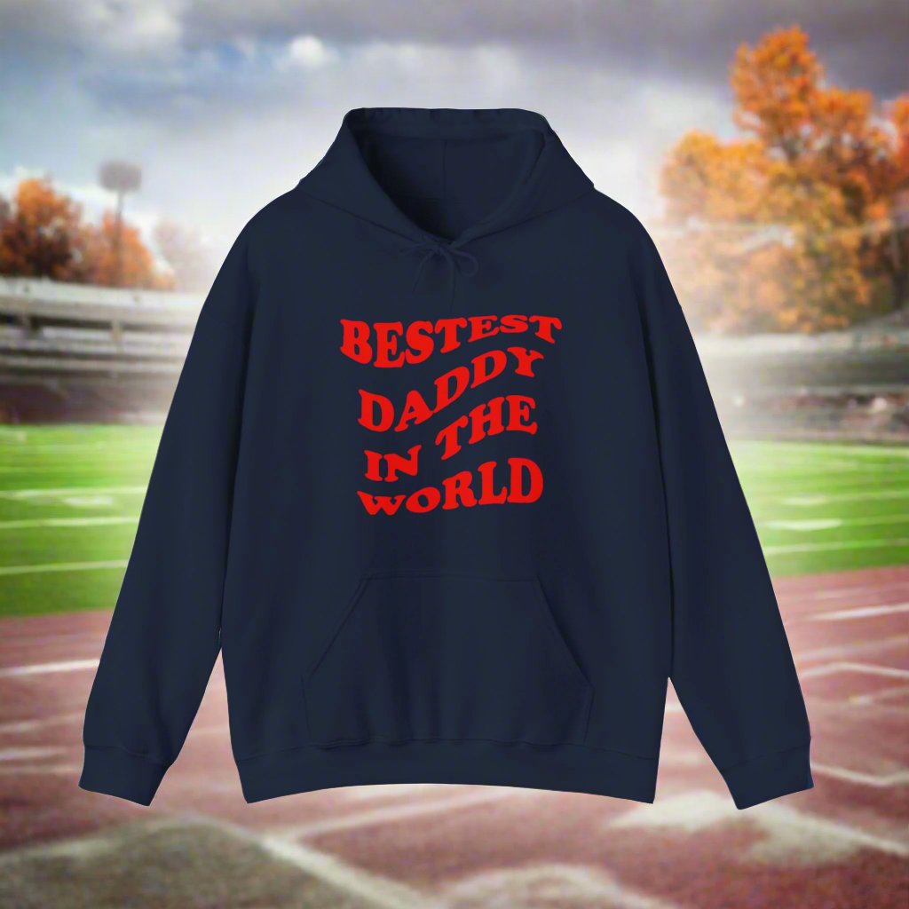 Bestest Daddy In The World Hoodie Red
