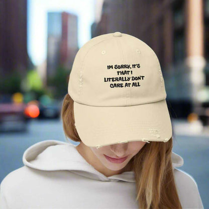 Don’t Care At All Dad Hat – Funny Sarcastic Adjustable Cap Gift - WJMAPPAREL.COM