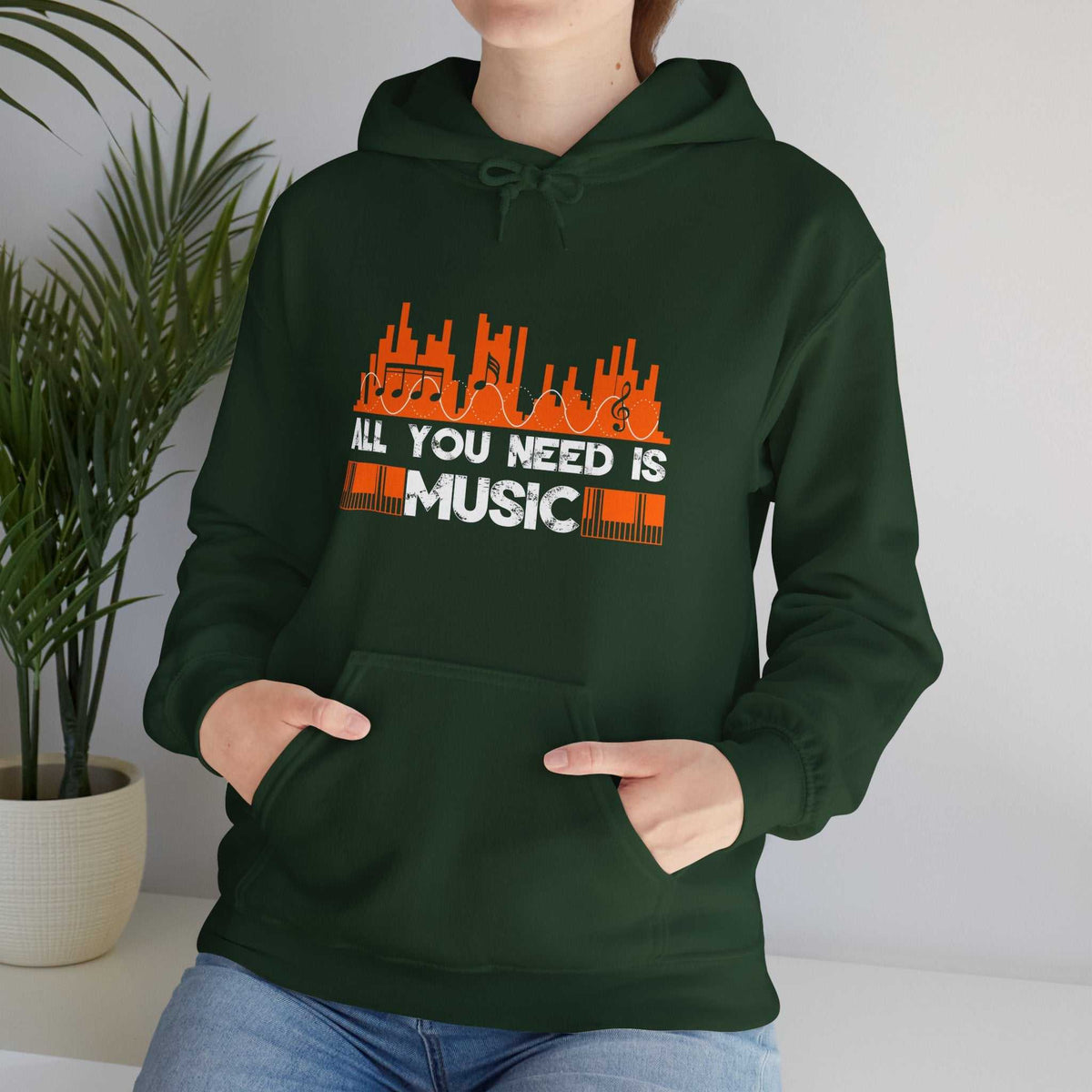 All You Need Is Music Hoodie – Unisex Music Lover Sweatshirt Gift - WJMAPPAREL.COM
