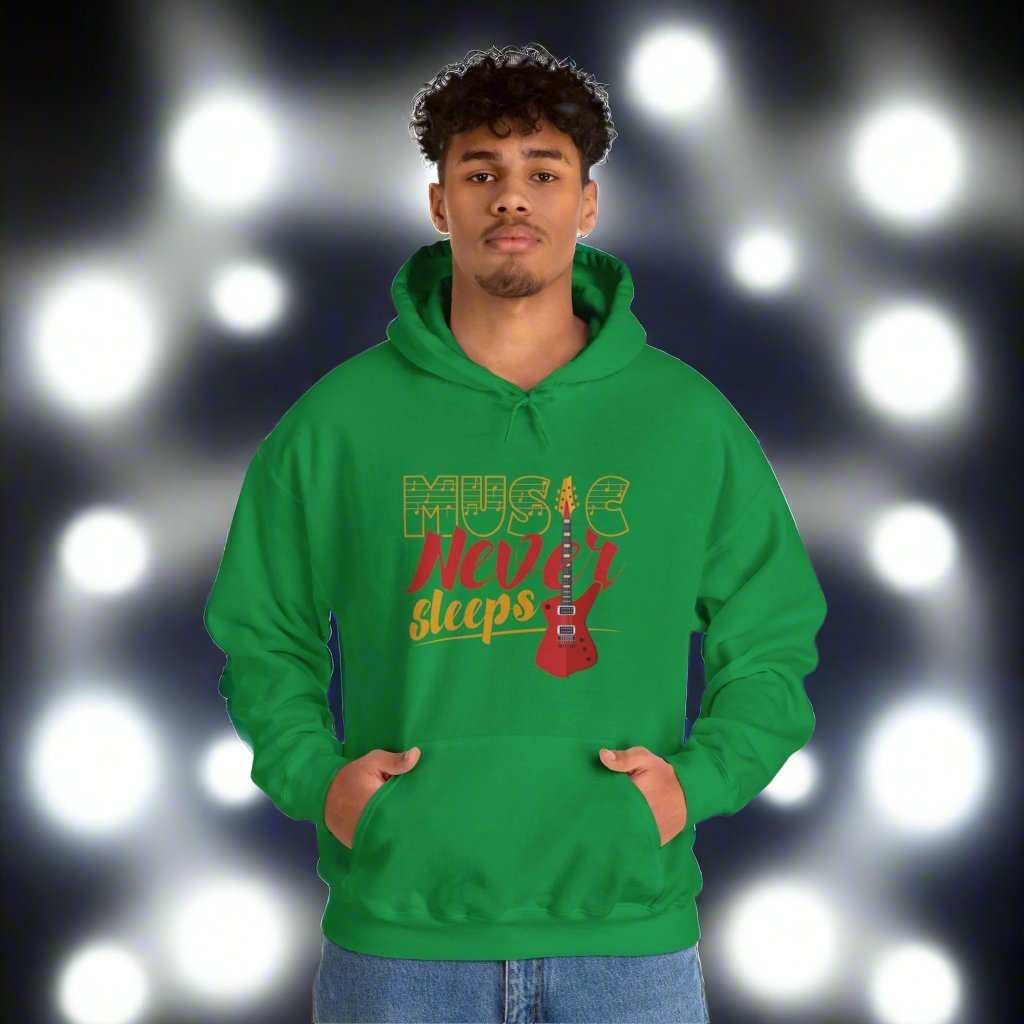 Music Never Sleeps Hoodie – Musician & DJ Sweatshirt Gift - WJMAPPAREL.COM