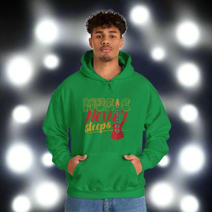 Music Never Sleeps Hoodie – Musician & DJ Sweatshirt Gift - WJMAPPAREL.COM