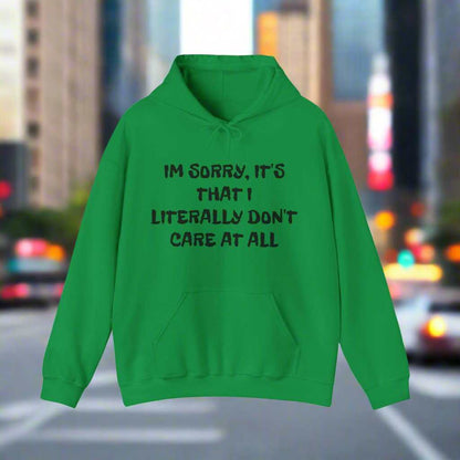 Don’t Care At All Hoodie – Funny Sarcastic Graphic Sweatshirt Gift - WJMAPPAREL.COM