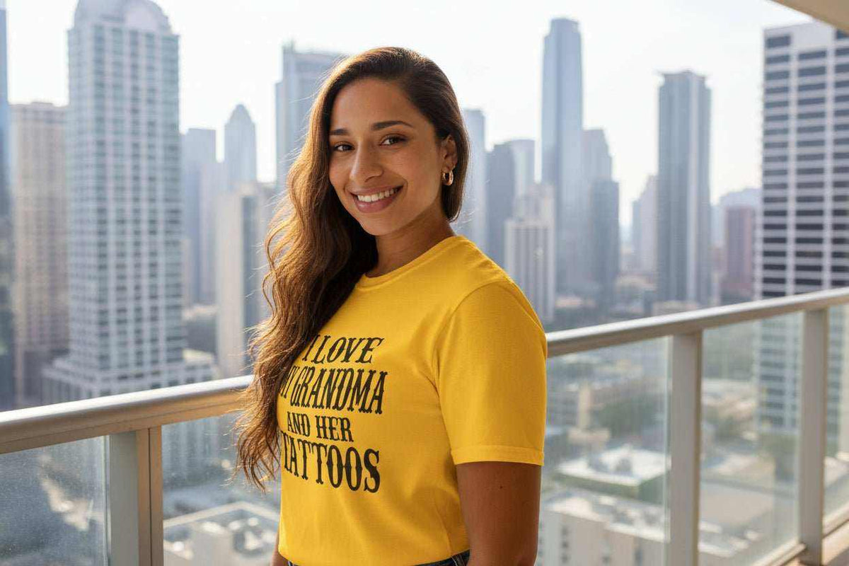 Funny Grandma T-Shirt – “Love Grandma And Her Tattoos” Gift for Mother’s Day or Birthday - WJMAPPAREL.COM