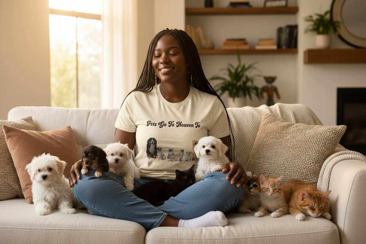 Pets Go To Heaven T-Shirt - WJMAPPAREL.COM