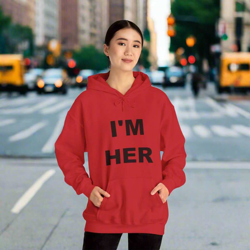 I’m Her Graphic Hoodie – Bold Confident Women’s Sweatshirt Gift - WJMAPPAREL.COM