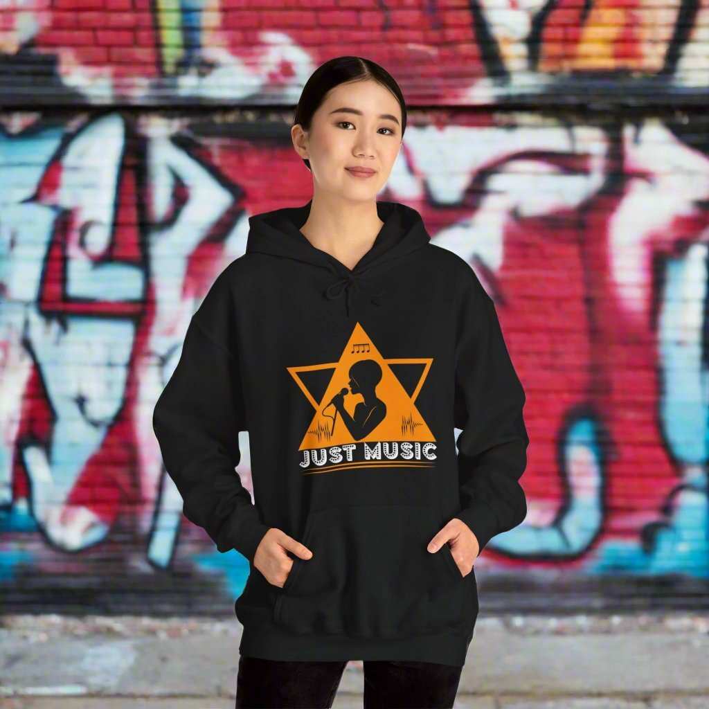 Just Music Hoodie – Minimalist Music Lover Sweatshirt Gift - WJMAPPAREL.COM