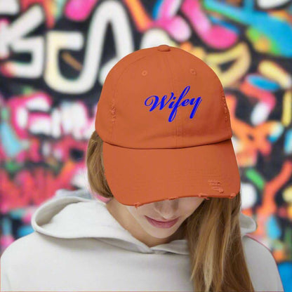 Wifey Dad Hat – Cute Wife Adjustable Cap Anniversary Gift - WJMAPPAREL.COM