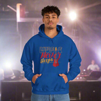 Music Never Sleeps Hoodie – Musician & DJ Sweatshirt Gift - WJMAPPAREL.COM