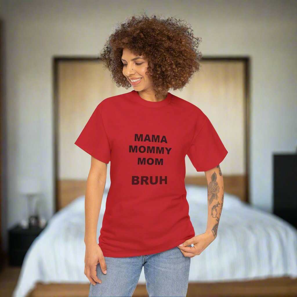 Mama Momy Mom Bruh T-Shirt – Funny Mom Graphic Tee Gift - WJMAPPAREL.COM