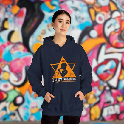 Just Music Hoodie – Minimalist Music Lover Sweatshirt Gift - WJMAPPAREL.COM