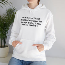 Middle Finger Being There Hoodie