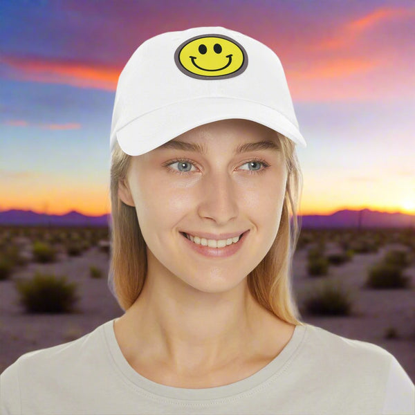 Smiley Face Hat with Leather is versatile and can be worn for a variet