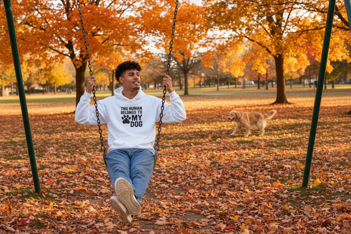 This Human Belongs to My Dog Hoodie