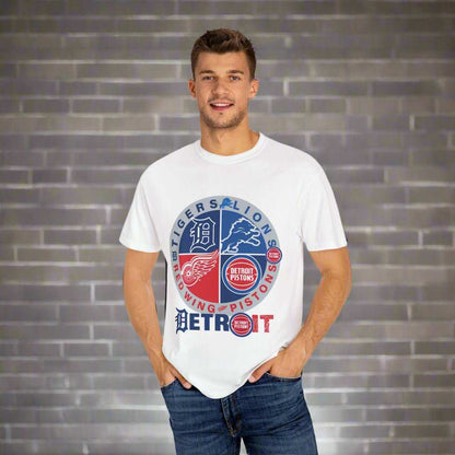 Detroit Sports 4 Team T-Shirt – Detroit Fan Gift Tee for True Supporters - WJMAPPAREL.COM