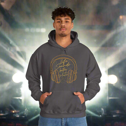 Life Sounds Better With Music Hoodie – Music Lover Sweatshirt Gift - WJMAPPAREL.COM