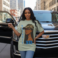 Detroit 313 Tee — Girl in Camo Cap Graphic T-Shirt - WJMAPPAREL.COM