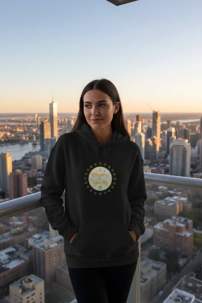 Sober Curious Badge Hoodie – Dry January Alcohol - Free Gift Sweatshirt - WJMAPPAREL.COM