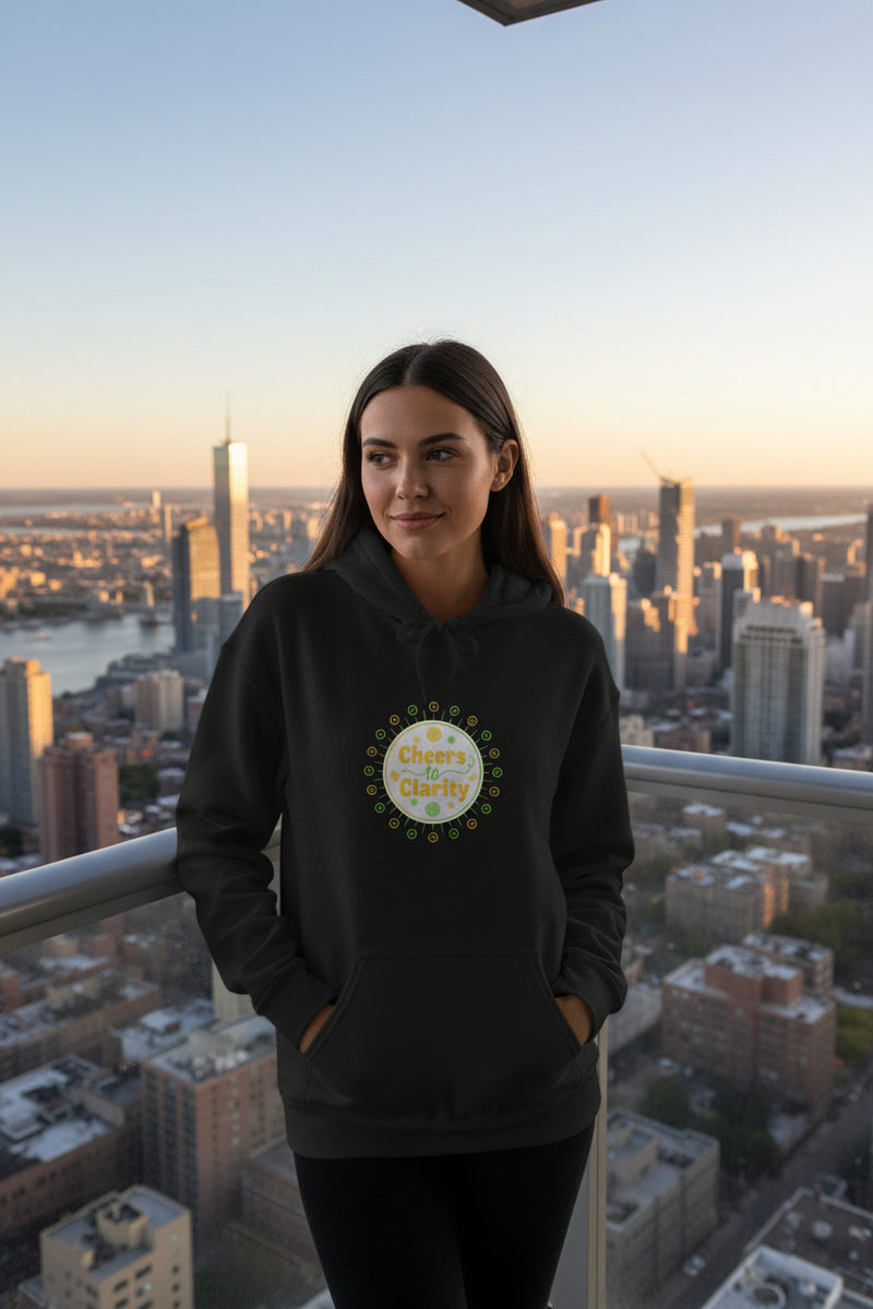 Sober Curious Badge Hoodie | Dry January, Alcohol-Free Tracker