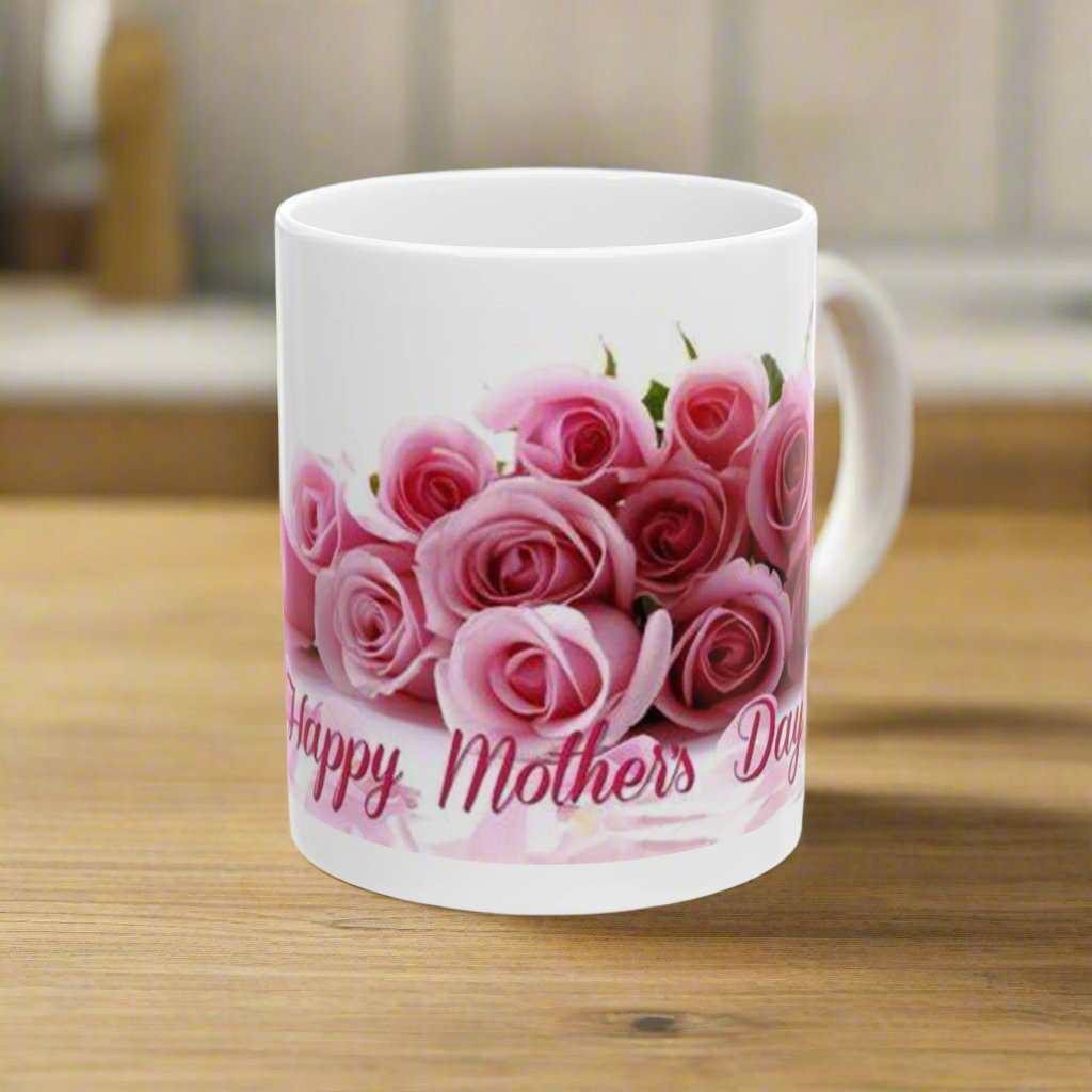 Mother’s Day Flowers 11oz Mug – Floral Mom Coffee Mug Gift - WJMAPPAREL.COM