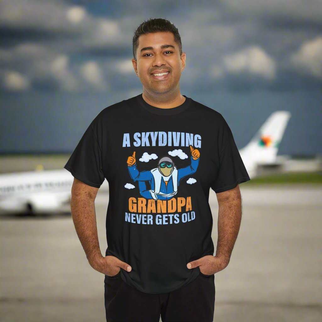 A Skydiving Grandpa Never Gets Old T-Shirt – Funny Skydiver Grandpa Gift - WJMAPPAREL.COM