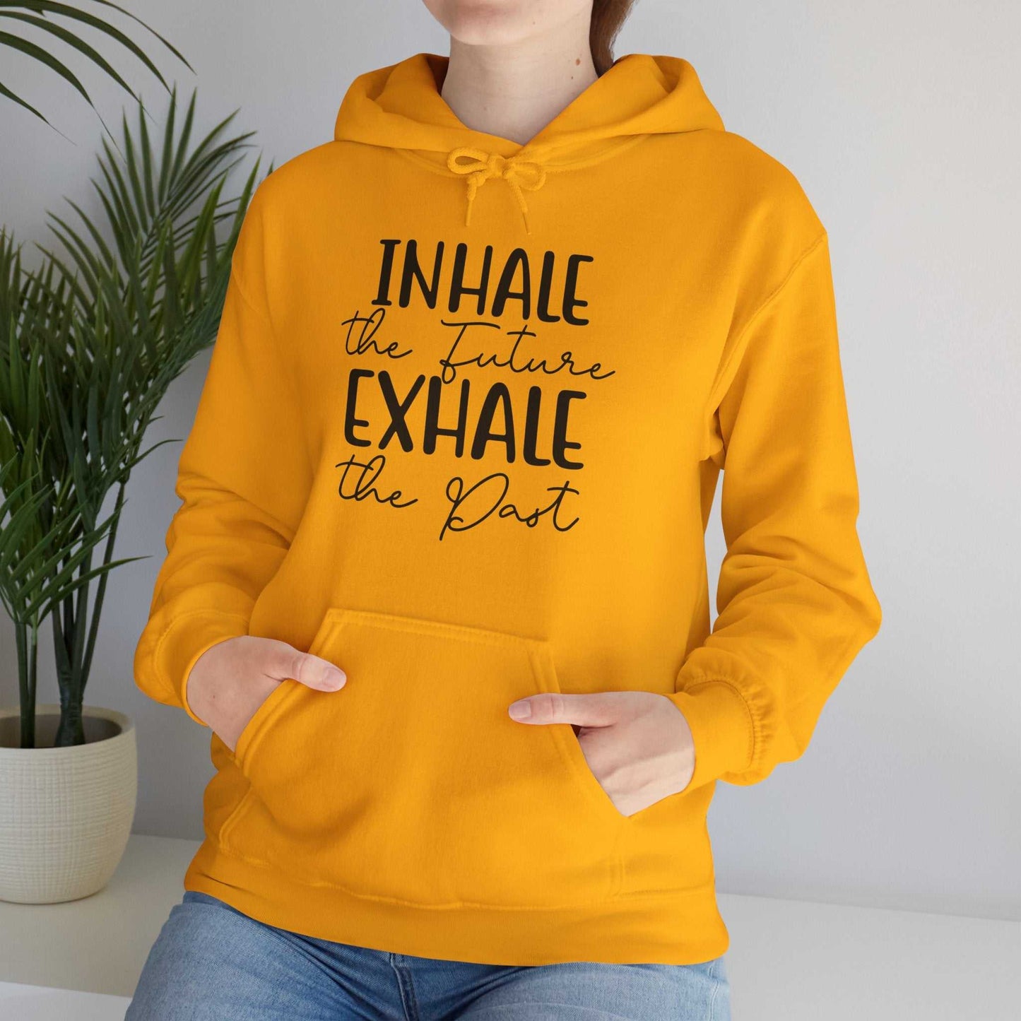 Inhale The Future Exhale The Past Hoodie – Inspirational Mindfulness Sweatshirt Gift - WJMAPPAREL.COM