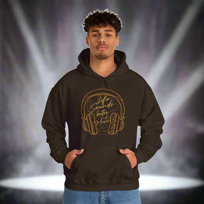 Life Sounds Better With Music Hoodie – Music Lover Sweatshirt Gift - WJMAPPAREL.COM
