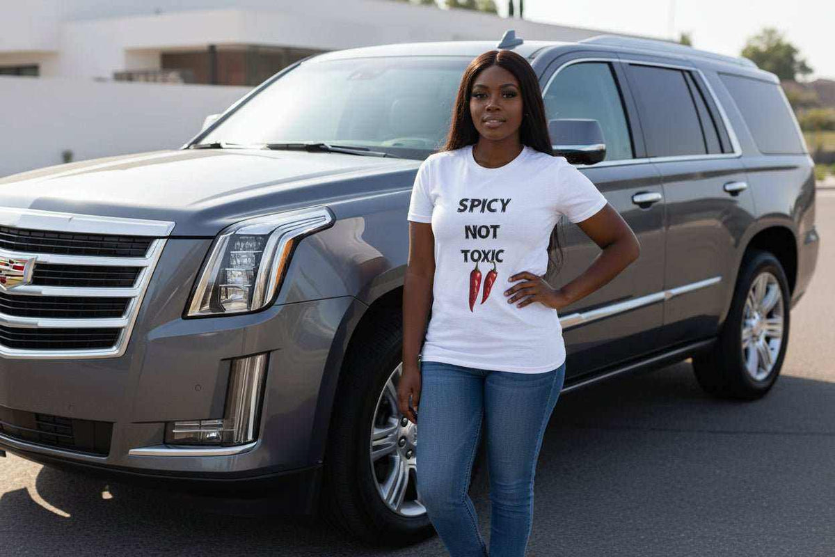 Spicy Not Toxic T-Shirt – Funny Bold Confident Statement Graphic Tee - WJMAPPAREL.COM