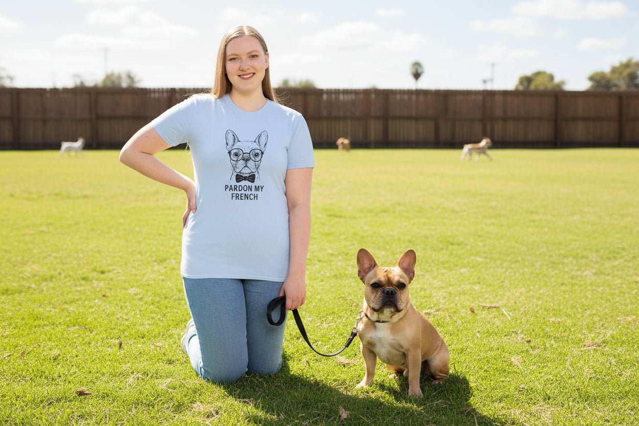 French Bulldog With Glasses T-Shirt – Funny Frenchie Lover Gift Tee - WJMAPPAREL.COM
