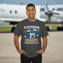 Skydiving Grandpa Never Gets Old  t-shirt helps you experience the 