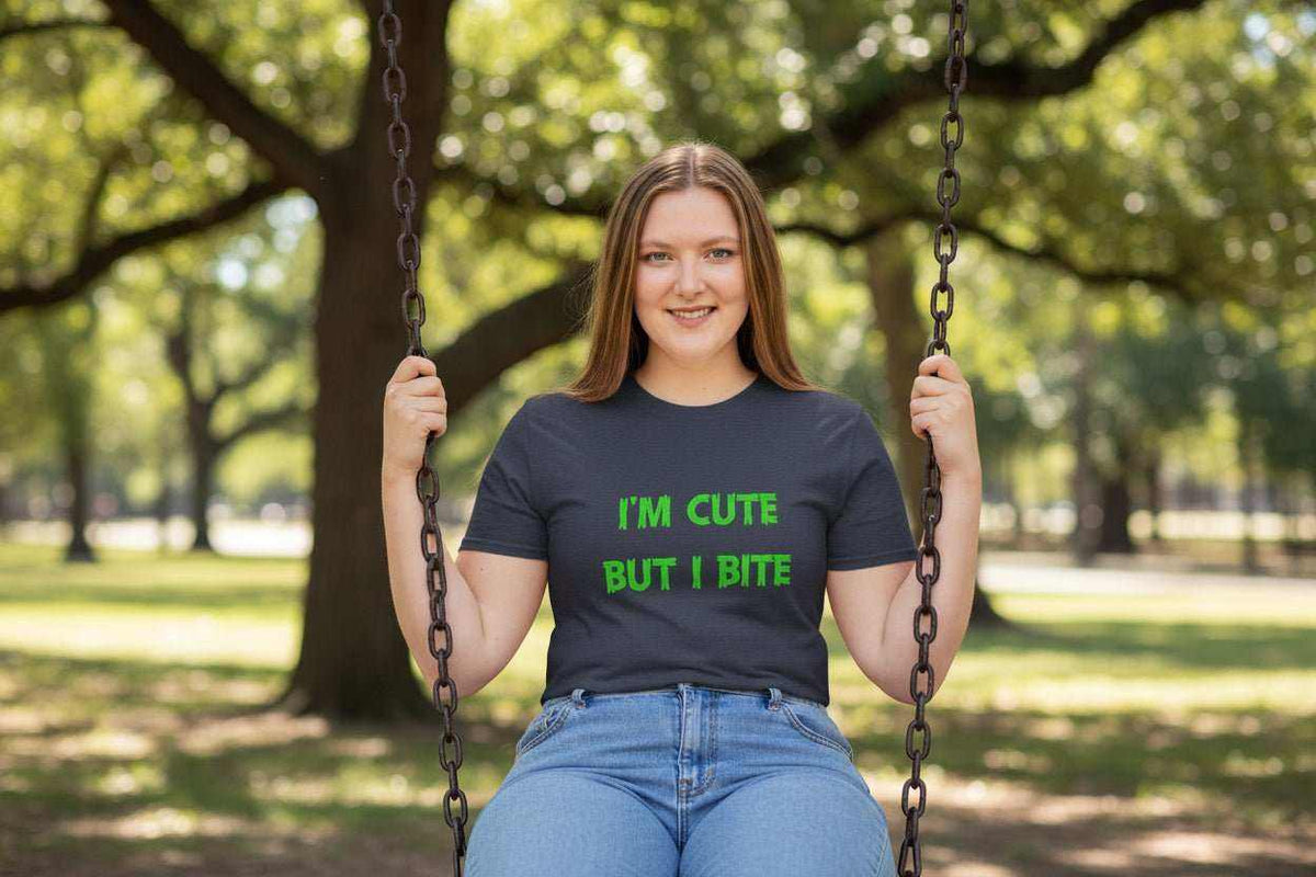 Cute But I Bite T-Shirt – Funny Sassy Graphic Tee Gift - WJMAPPAREL.COM
