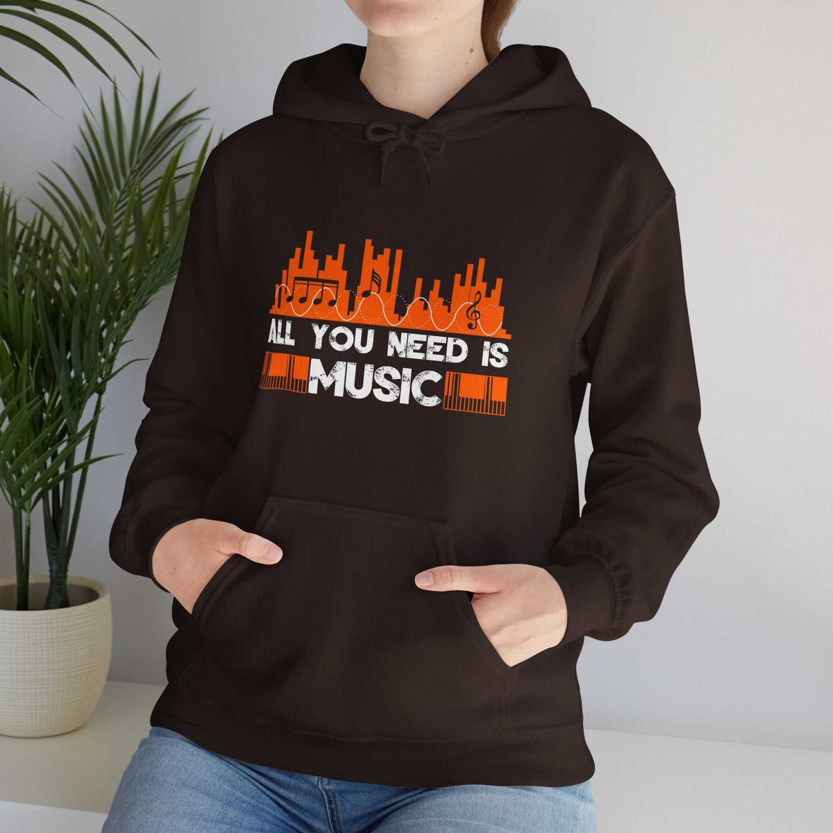 All You Need Is Music Hoodie – Unisex Music Lover Sweatshirt Gift - WJMAPPAREL.COM