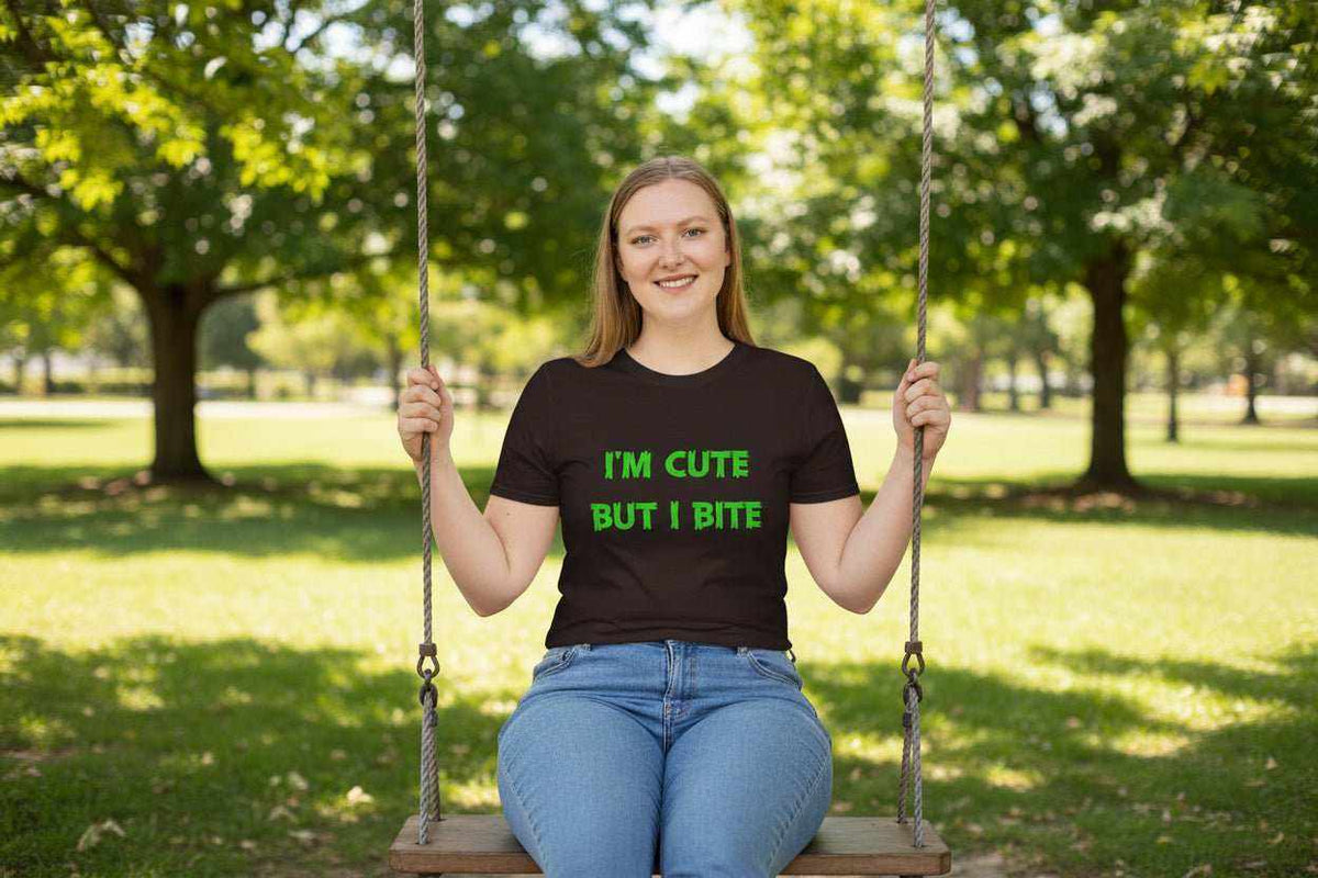 Cute But I Bite T-Shirt – Funny Sassy Graphic Tee Gift - WJMAPPAREL.COM
