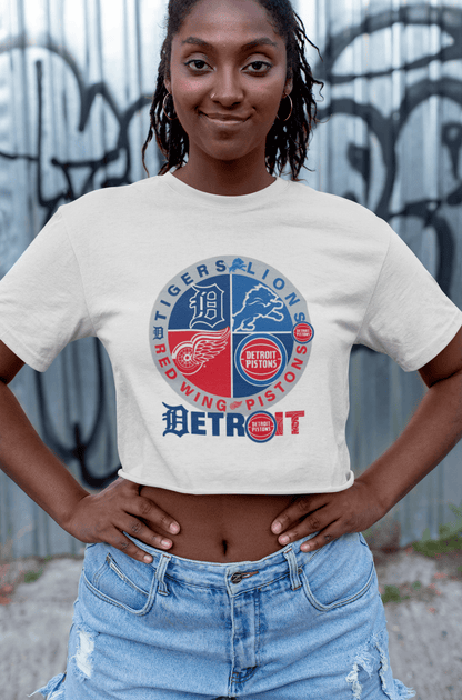 Detroit Sports 4 Team T-Shirt – Detroit Fan Gift Tee for True Supporters - WJMAPPAREL.COM