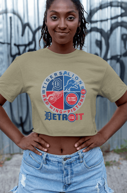 Detroit Sports 4 Team T-Shirt – Detroit Fan Gift Tee for True Supporters - WJMAPPAREL.COM