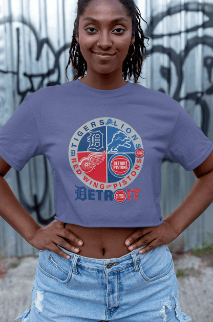 Detroit Sports 4 Team T-Shirt – Detroit Fan Gift Tee for True Supporters - WJMAPPAREL.COM