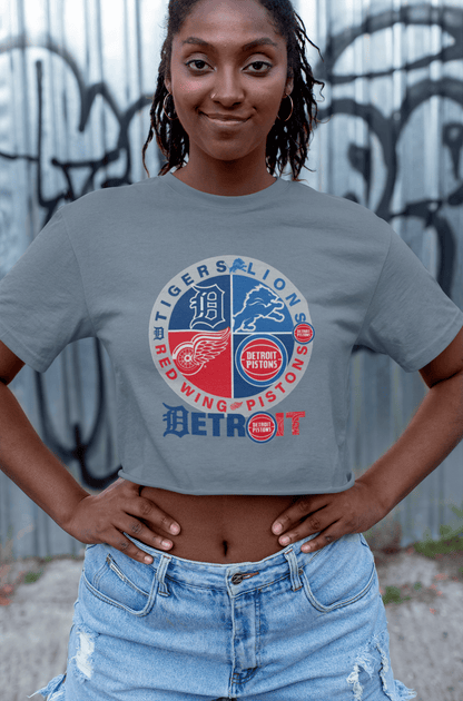 Detroit Sports 4 Team T-Shirt – Detroit Fan Gift Tee for True Supporters - WJMAPPAREL.COM