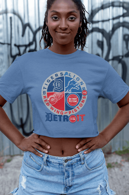 Detroit Sports 4 Team T-Shirt – Detroit Fan Gift Tee for True Supporters - WJMAPPAREL.COM