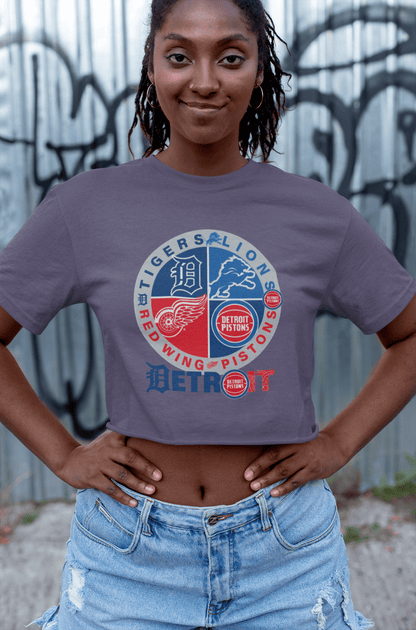 Detroit Sports 4 Team T-Shirt – Detroit Fan Gift Tee for True Supporters - WJMAPPAREL.COM