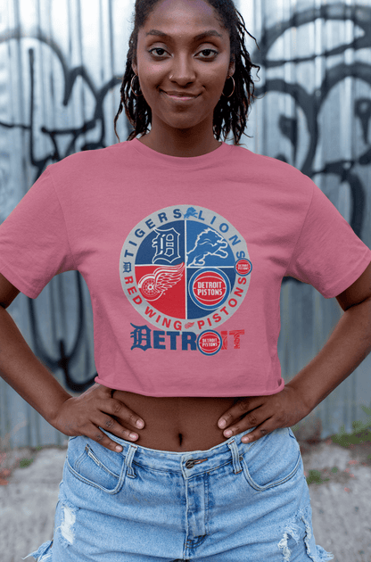 Detroit Sports 4 Team T-Shirt – Detroit Fan Gift Tee for True Supporters - WJMAPPAREL.COM